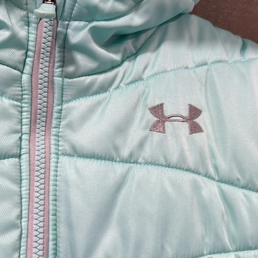 Under Armor teal winter cold gear coat size YXL